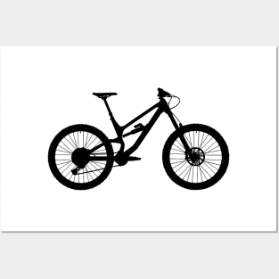 Canyon Torque Mountain Bike Silhouette Posters and Art